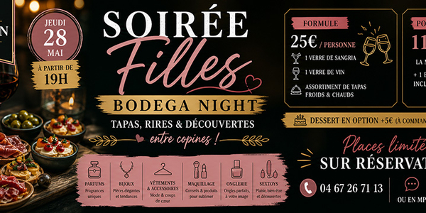 La Maison Tourbes lance sa Bodega Night, une soirée 100 % filles