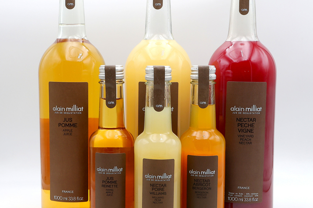 Jus de fruit Alain Milliat chez épicerie fine Avec ou sans modération Clermont l'Hérault 