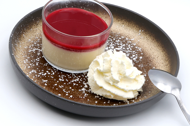 Panacotta fruits rouges