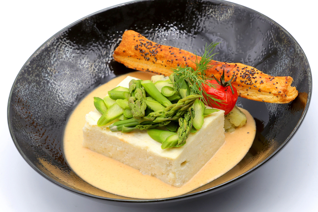 Mousse de brochet asperges vertes - Restaurant Le Bistrot de Colombiers 
