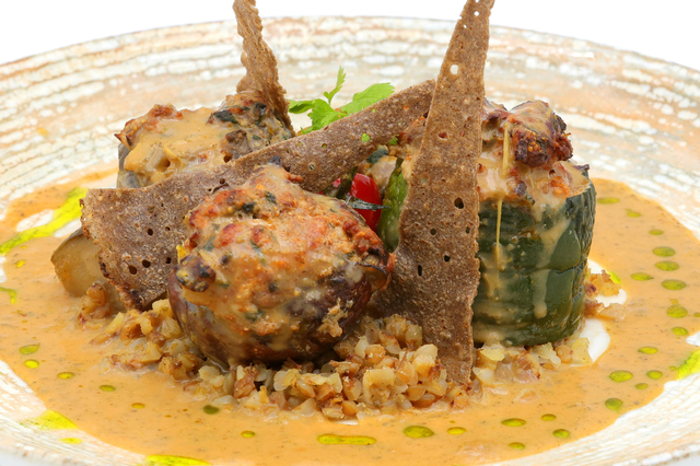 Petits légumes farcis aux blettes chez restaurant Le Bistrot de Colombiers à proximité de Béziers