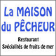 La Maison du Pêcheur Mèze restaurant de poissons, de coquillages et crustacés avec une terrasse face aux bateaux.